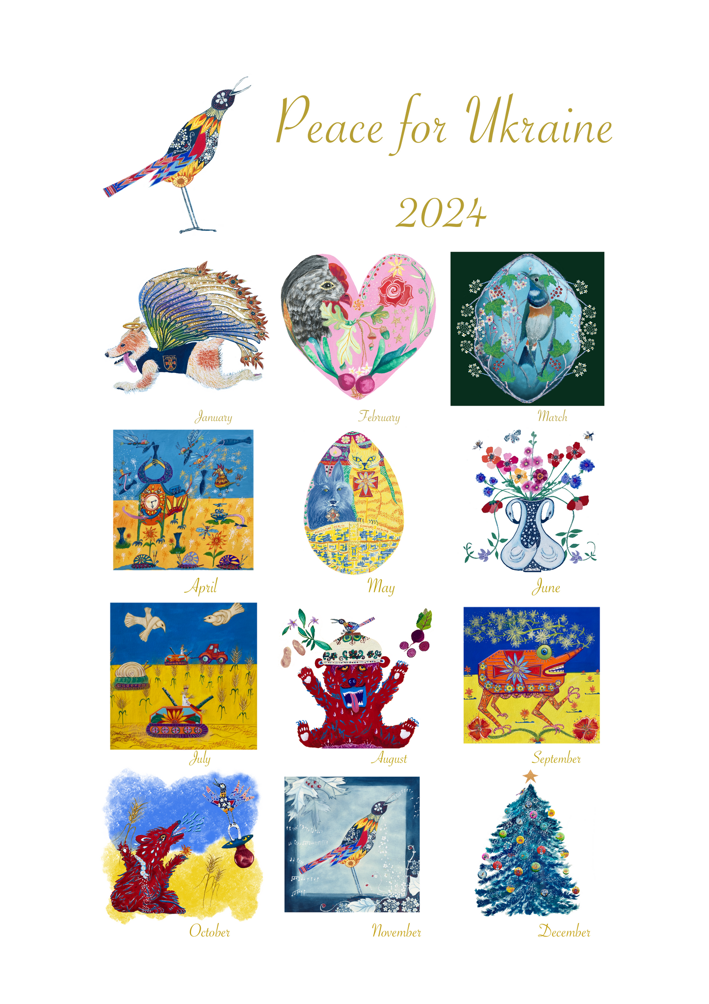 Peace for Ukraine Wall calendars