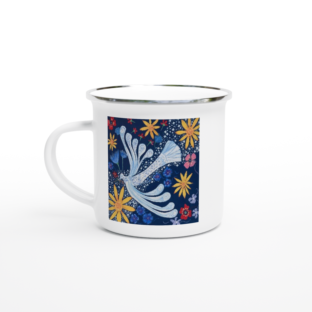 White 12oz Enamel Mug