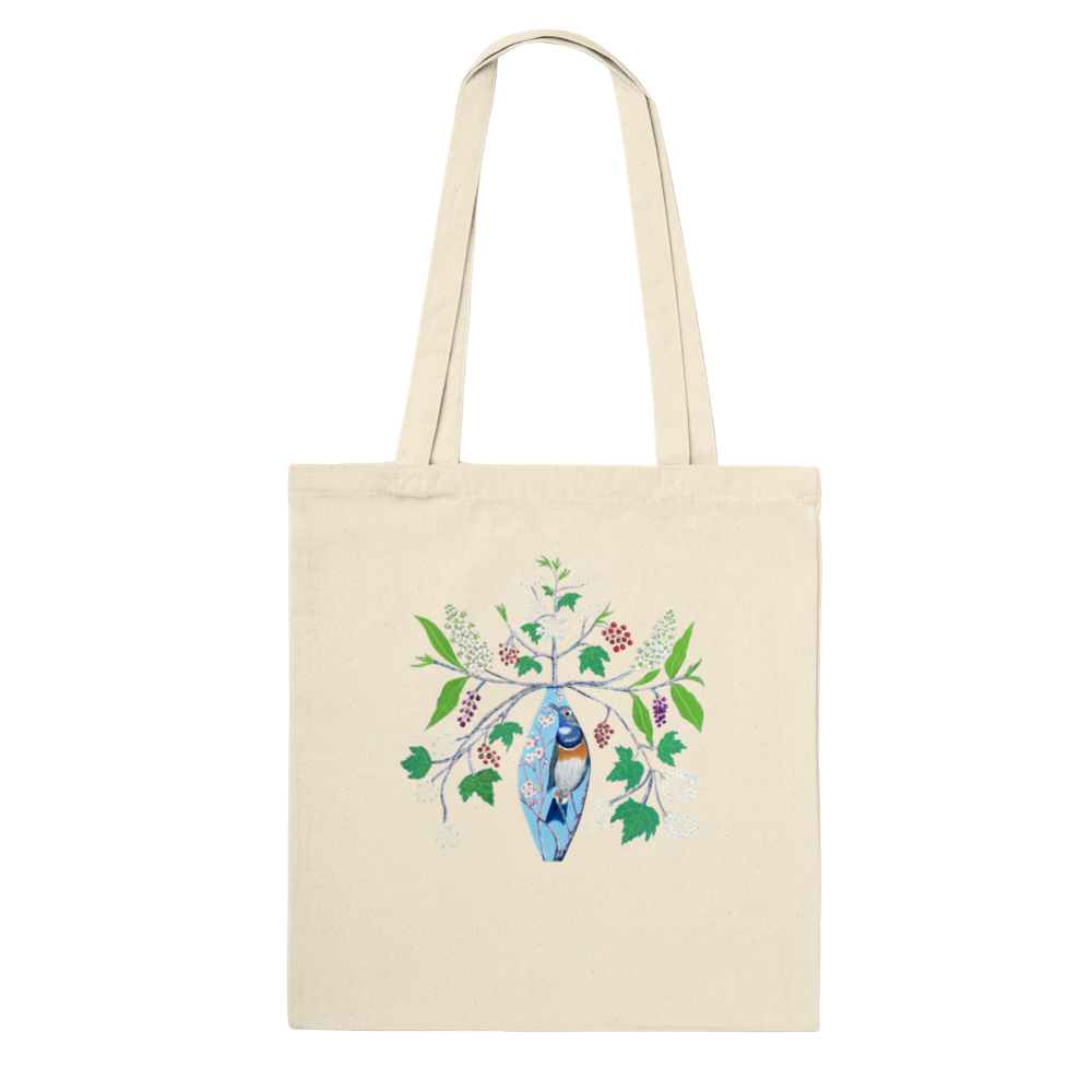 Classic Tote Bag “Nightingale gives health and happiness “ by artist Mandy Rennie