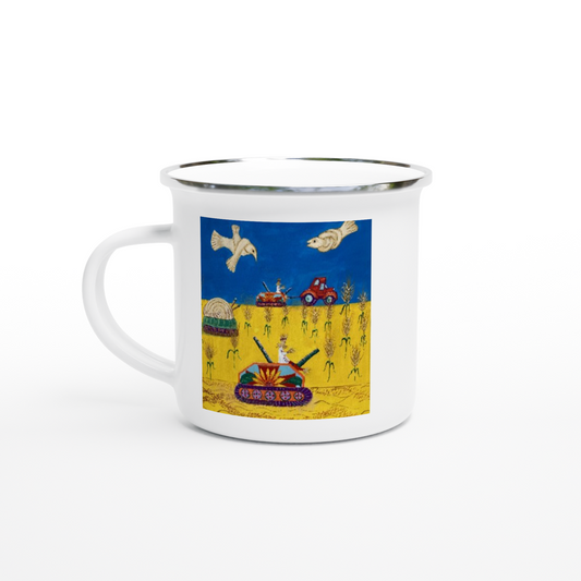 White 12oz Enamel Mug