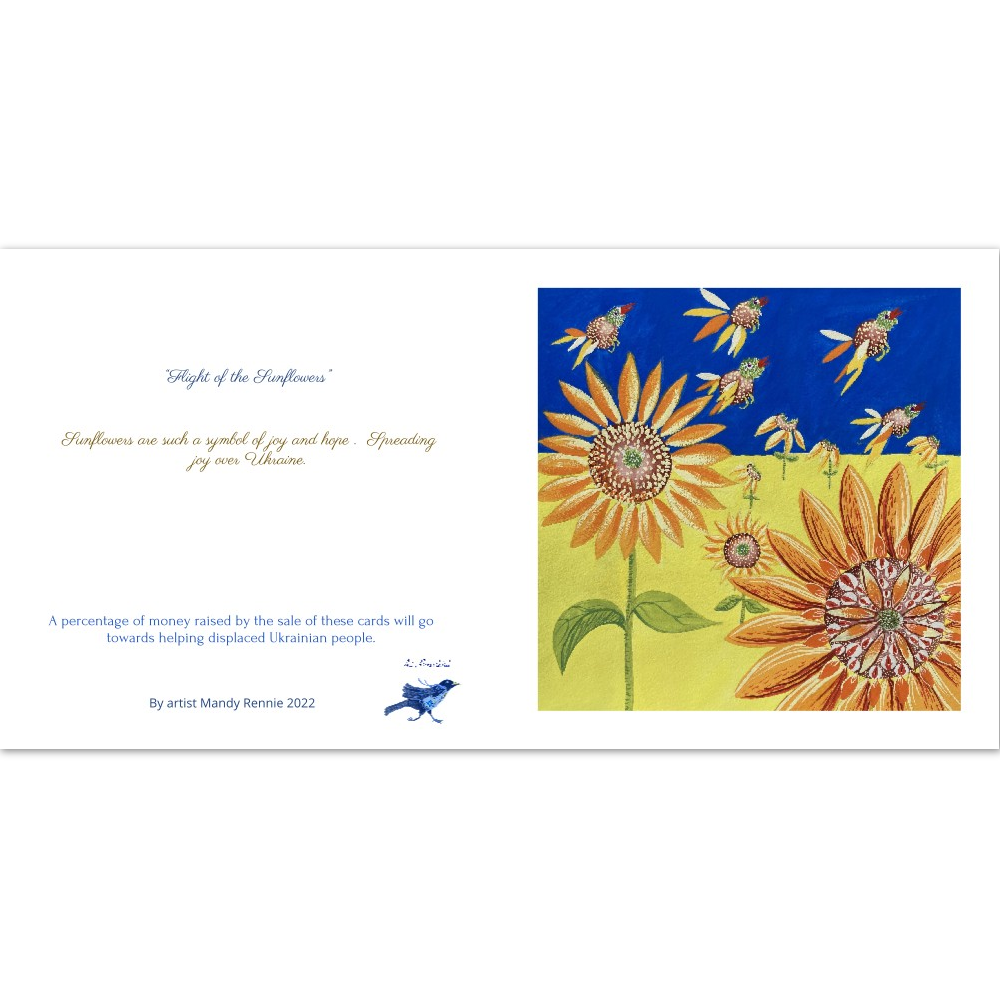 Project Ukraine Pack of 10 Folded Cards (premium envelopes)