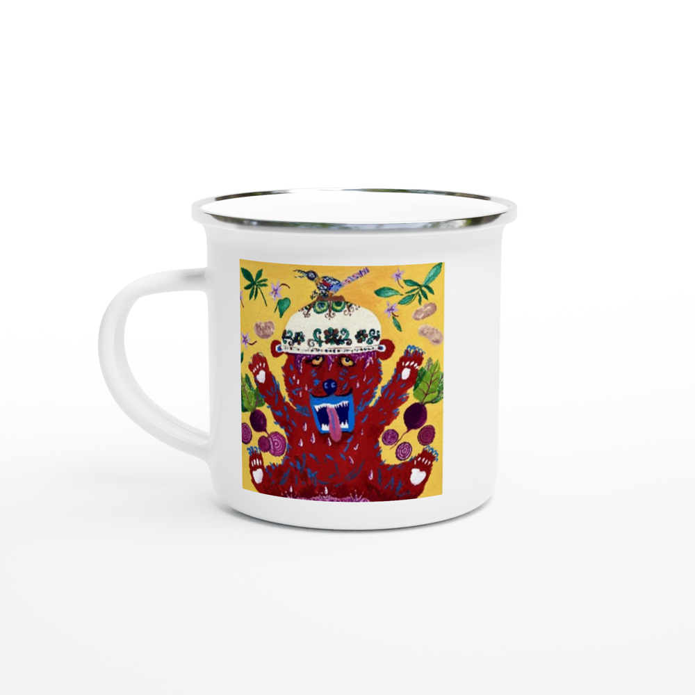 White 12oz Enamel Mug