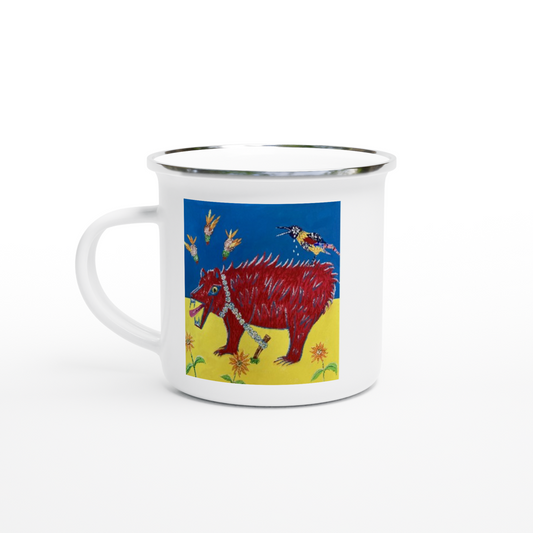 White 12oz Enamel Mug