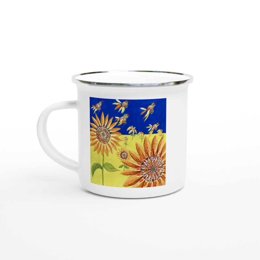 White 12oz Enamel Mug