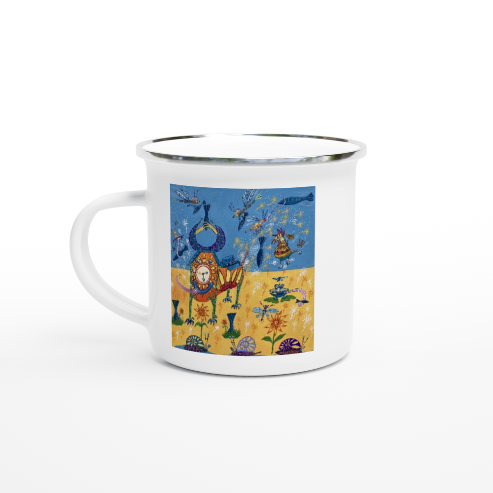 White 12oz Enamel Mug